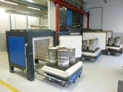 Cottura dei cilindri e scolatura plastica
